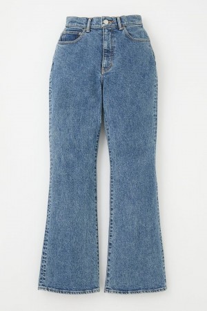 Dámské Džíny Moussy Mvs Stonewashed Flare Blankyt | QTO2419FH