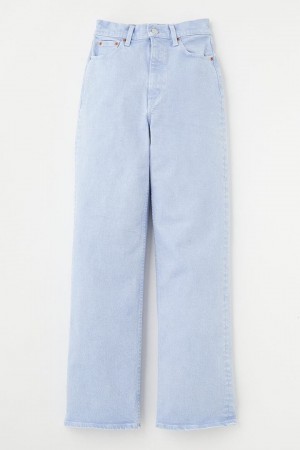Dámské Džíny Moussy Plain Color Loose Rovný Světle Blankyt | WYN951KM