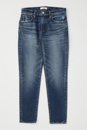 Dámské Džíny Moussy Vintage Carson Hubená Tmavě Blankyt | RFX587YF