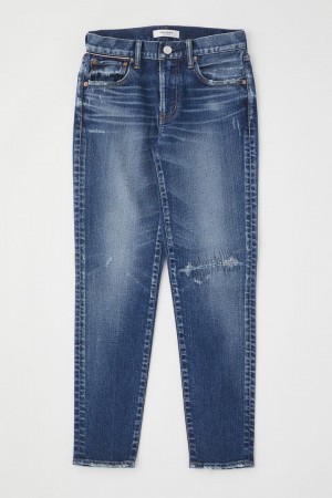Dámské Džíny Moussy Vintage Edgerton Hubená Long Tmavě Blankyt | ZNJ55AX