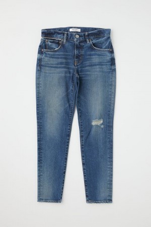 Dámské Džíny Moussy Vintage Garner Hubená Blankyt | ENP2282WO