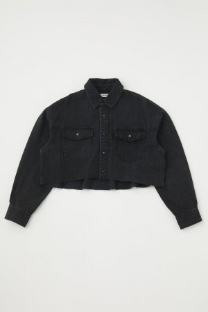 Dámské Košile Moussy Artesia Croppeds Černé | BQD9625LP