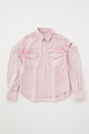 Dámské Košile Moussy Cut Out Color Růžové | SVY591EN