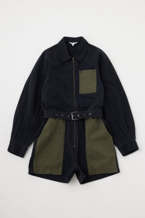 Dámské Kombinéza Moussy Patch Detail Rompers Černé | AUK2484HP