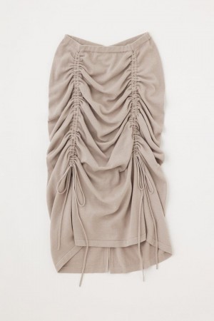 Dámské Sukně Moussy Gathering Knit Šedé | YWZ10075LT