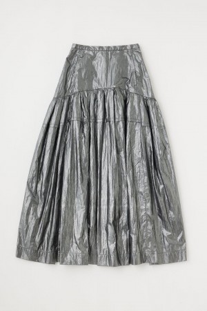 Dámské Sukně Moussy Volume Silhouette Stříbrné | WDL9592XZ