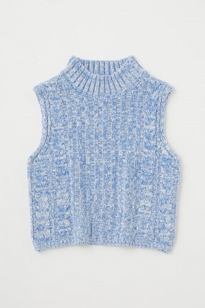 Dámské Tílko Moussy Mix Color Knit Blankyt | EST5766JH