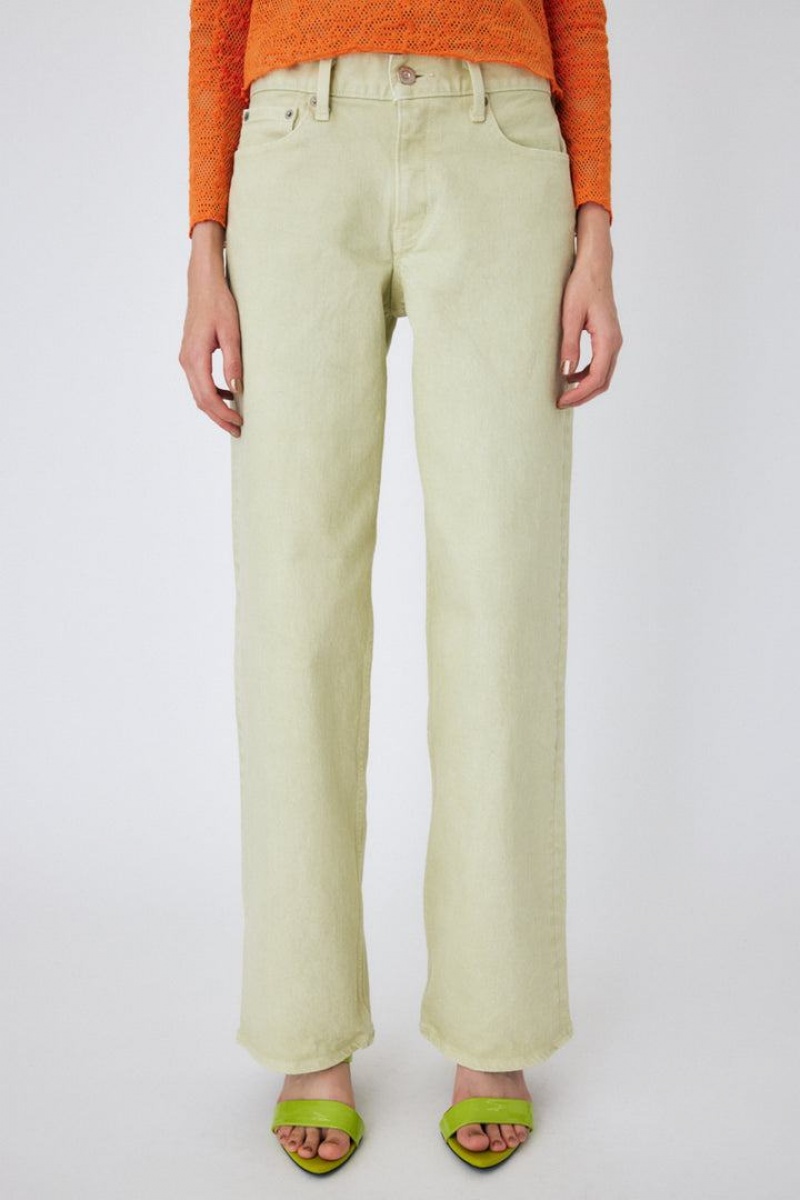 Dámské Džíny Moussy 90s Lowrise Color Rovný Zelene | GRV7744CH