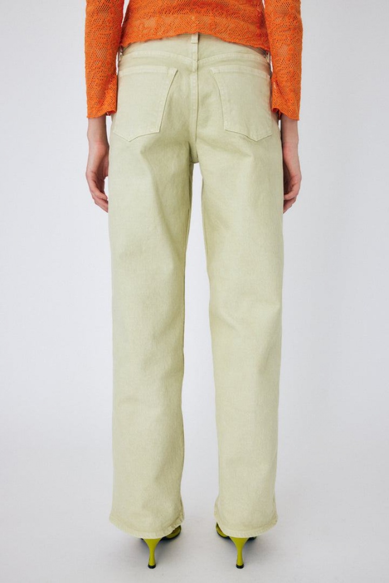 Dámské Džíny Moussy 90s Lowrise Color Rovný Zelene | GRV7744CH