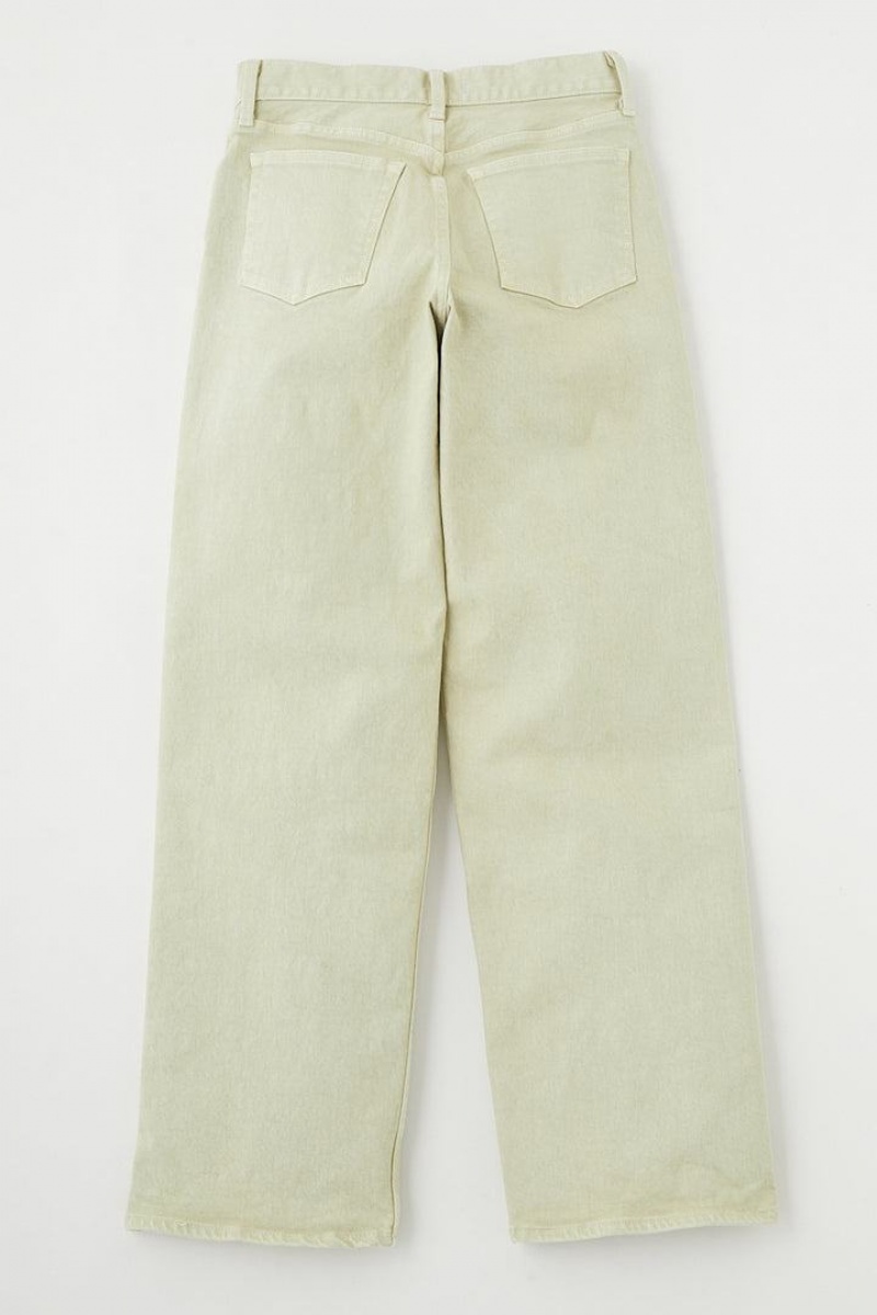 Dámské Džíny Moussy 90s Lowrise Color Rovný Zelene | GRV7744CH