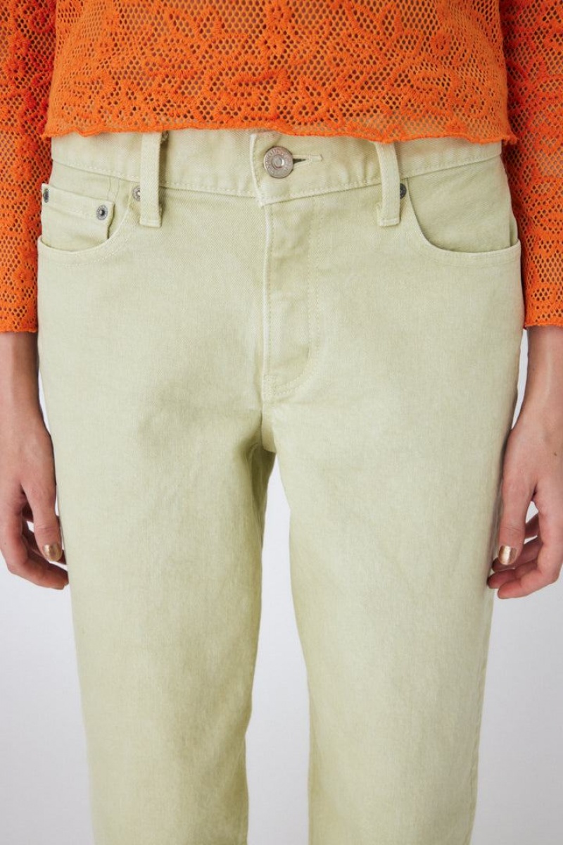 Dámské Džíny Moussy 90s Lowrise Color Rovný Zelene | GRV7744CH