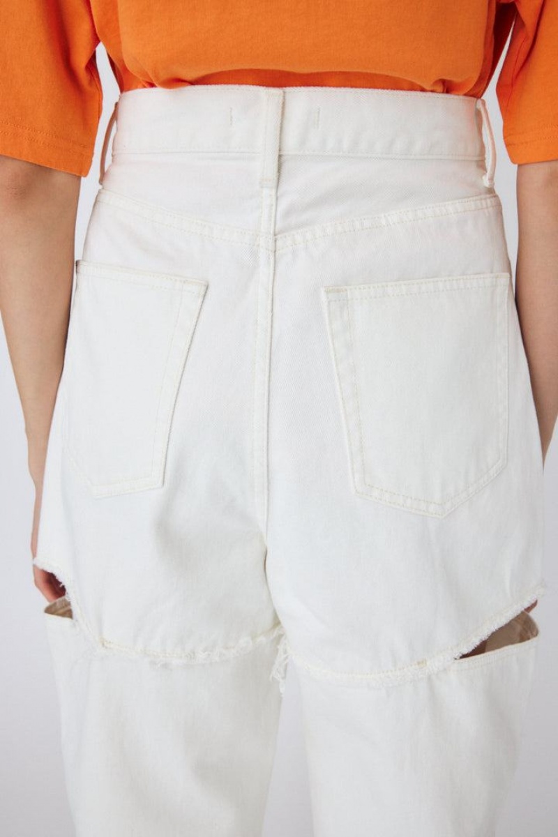 Dámské Džíny Moussy Cut Out Široké Rovný Bílé | CYQ5766PF