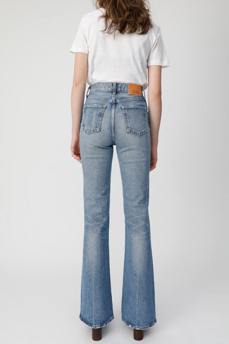 Dámské Džíny Moussy Mvs Flare Long Blankyt | KPP8998VR
