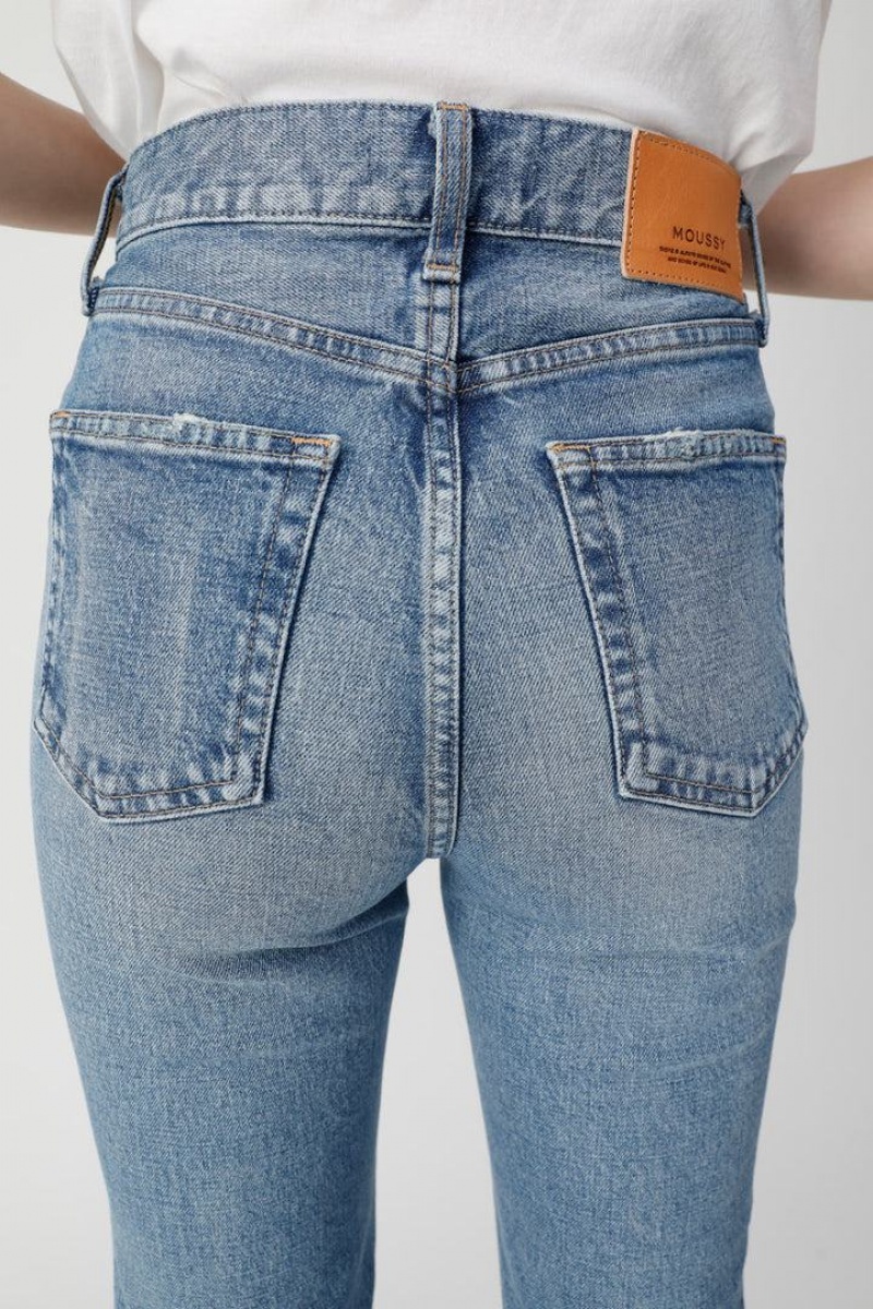 Dámské Džíny Moussy Mvs Flare Long Blankyt | KPP8998VR