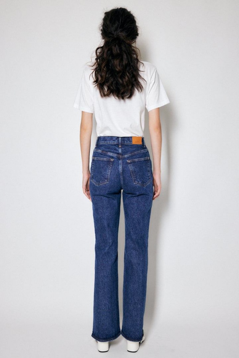 Dámské Džíny Moussy Mvs Stonewashed Flare Tmavě Blankyt | CWI5961EN