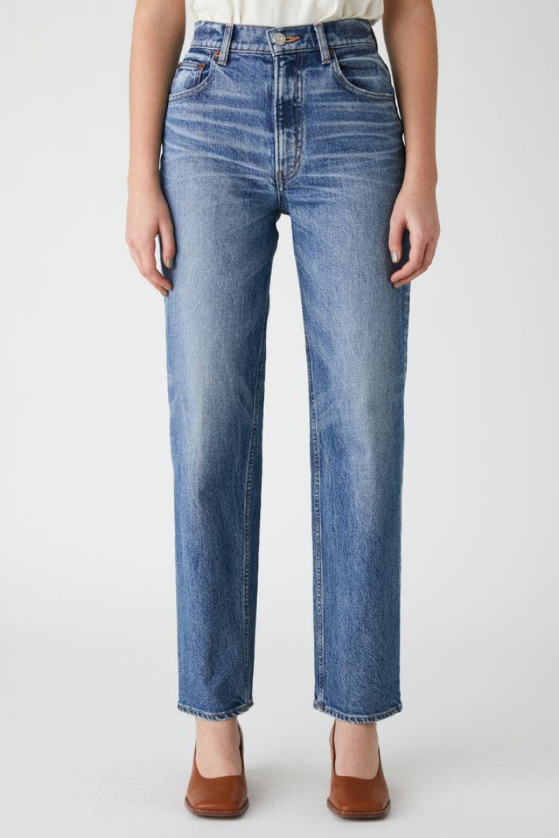 Dámské Džíny Moussy Plain Jeans Rovný Blankyt | NMI7971CX