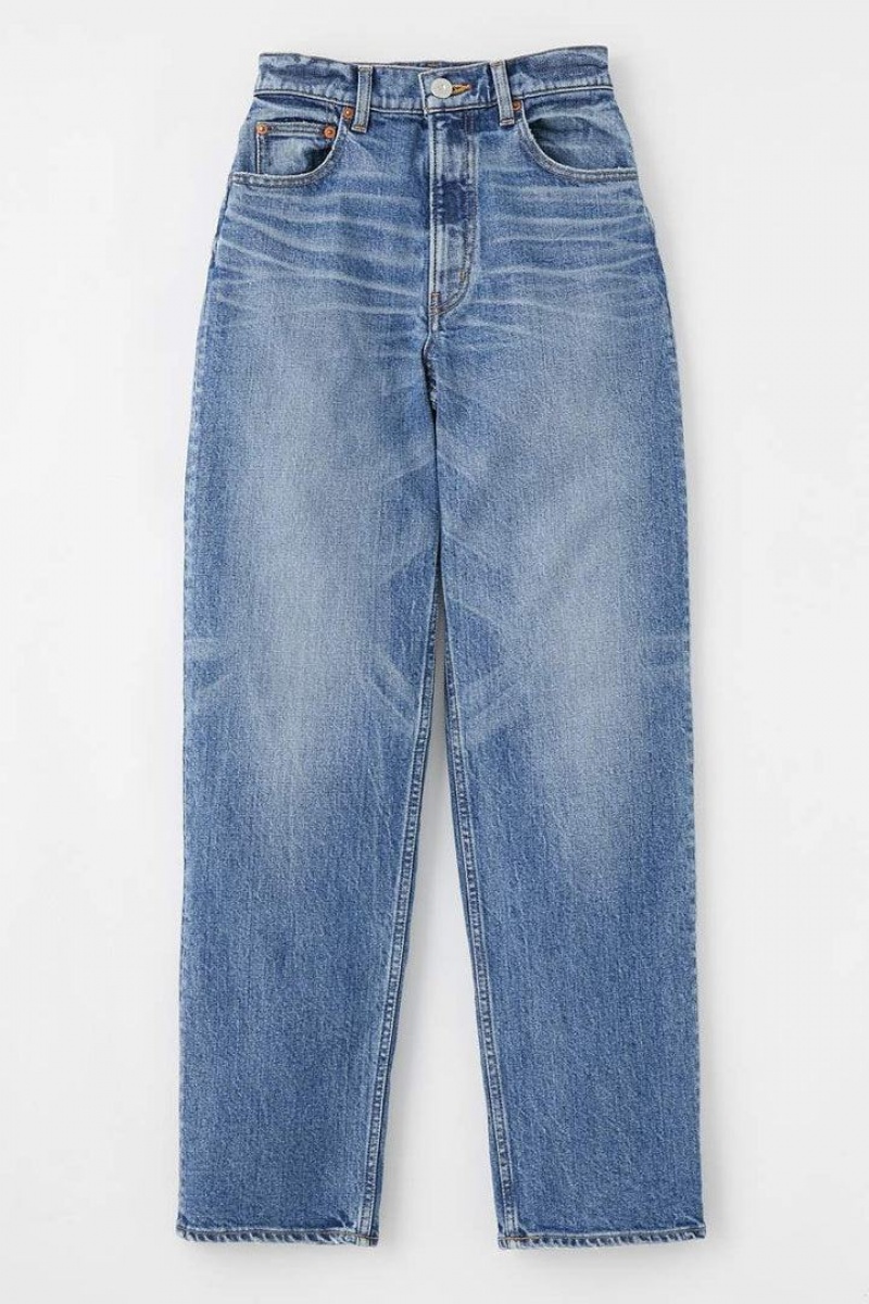 Dámské Džíny Moussy Plain Jeans Rovný Blankyt | NMI7971CX