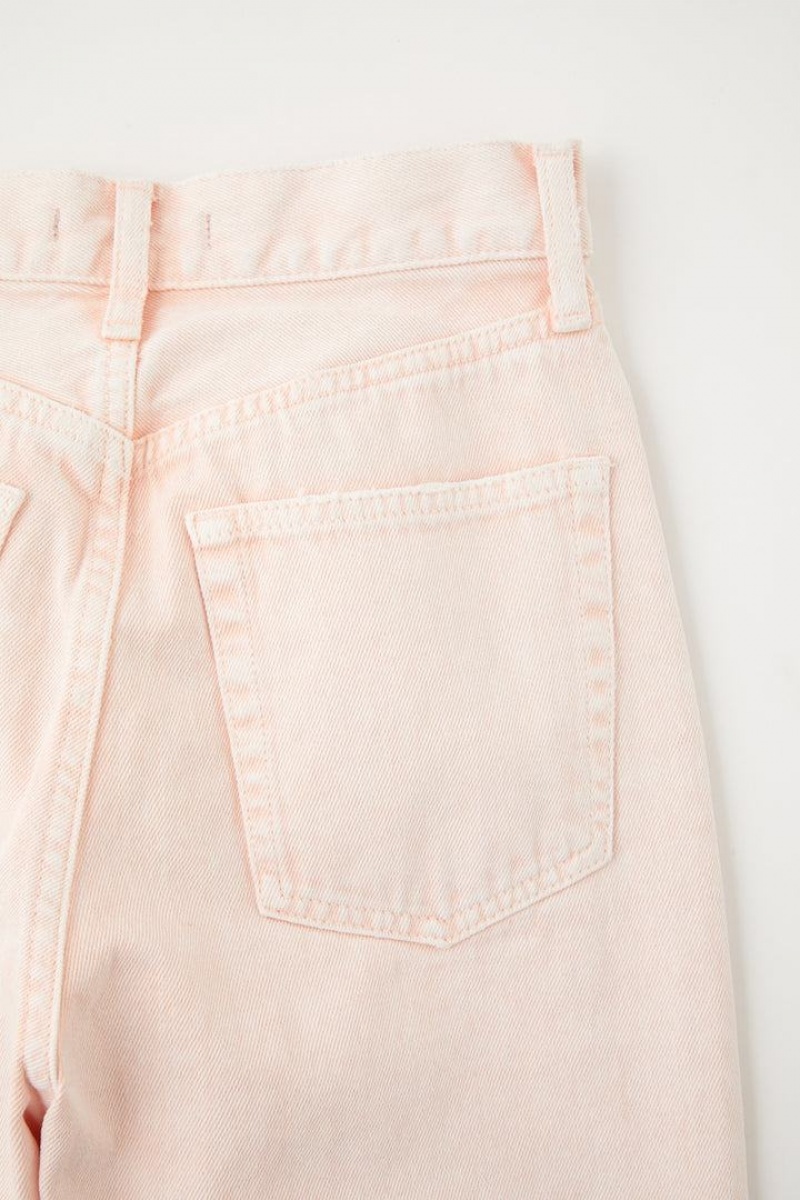 Dámské Džíny Moussy Pop Dye 90s Rovný Světle Oranžové | CDN4838BF