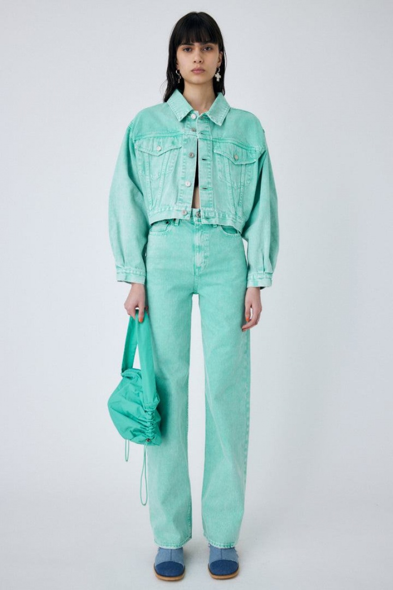 Dámské Džíny Moussy Pop Dye 90s Rovný Zelene | UIM5622RX