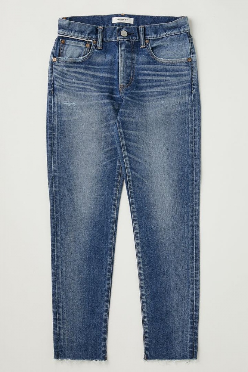 Dámské Džíny Moussy Vintage Appleton Hubená Blankyt | WLH5683TS