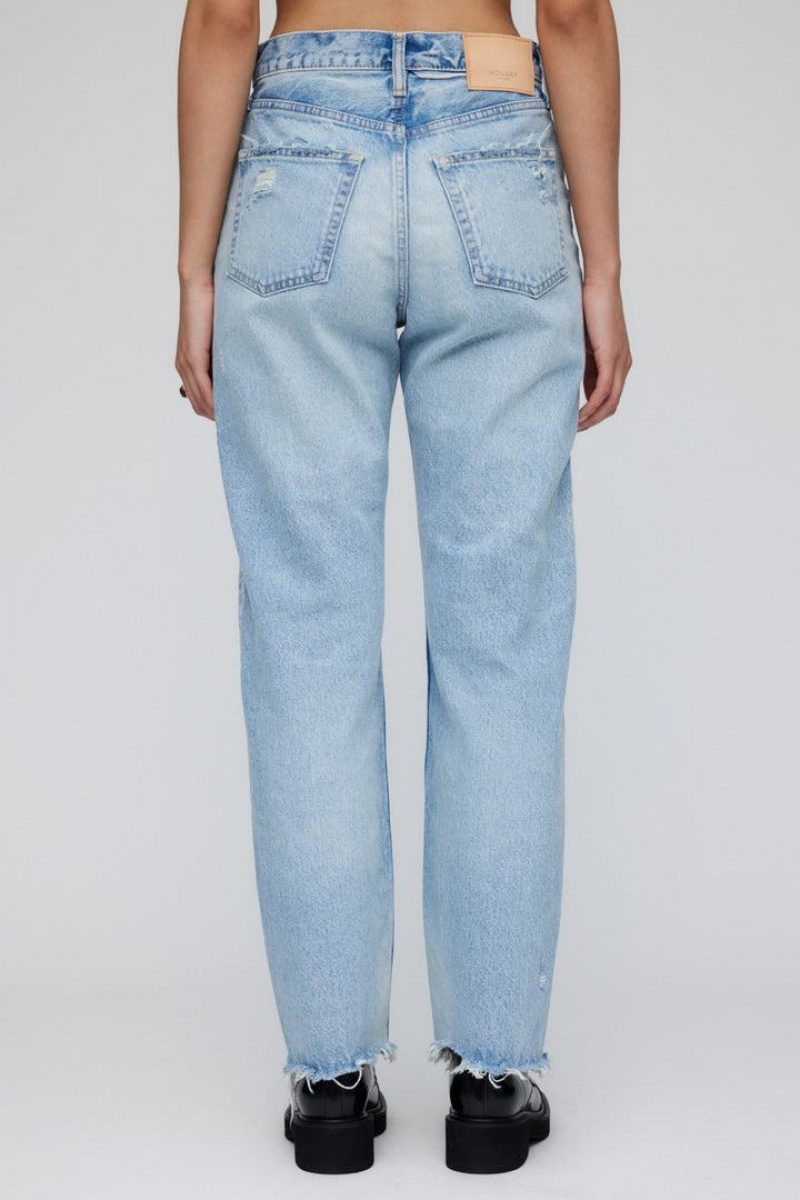 Dámské Džíny Moussy Vintage Argnett Široké Rovný Světle Blankyt | QIA3569LK