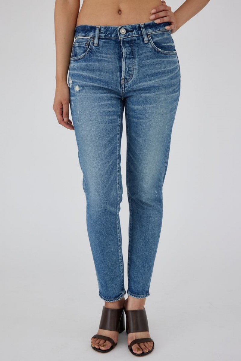 Dámské Džíny Moussy Vintage Avenal Mid-rise Tapered Blankyt | DTK346CF