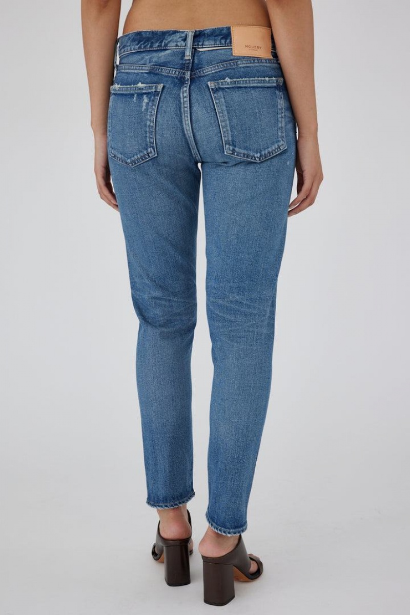 Dámské Džíny Moussy Vintage Avenal Mid-rise Tapered Blankyt | DTK346CF