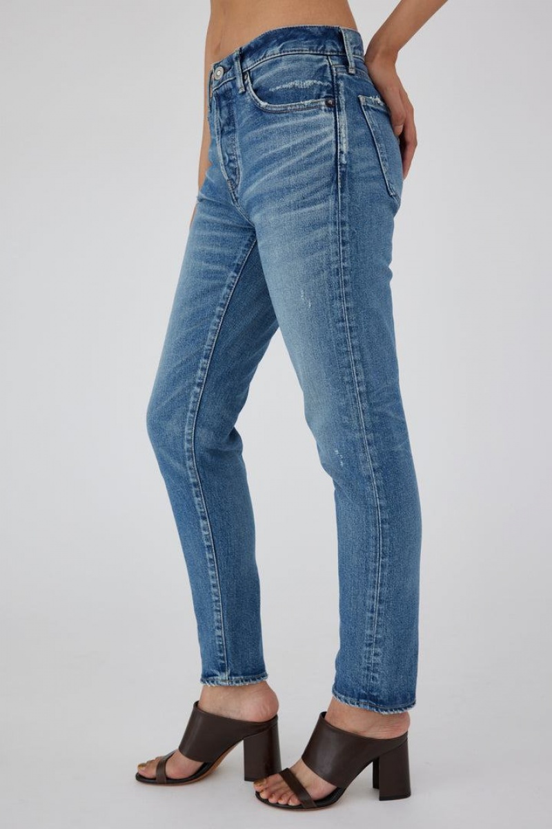 Dámské Džíny Moussy Vintage Avenal Mid-rise Tapered Blankyt | DTK346CF
