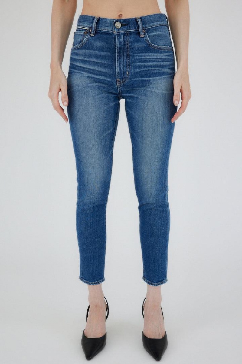 Dámské Džíny Moussy Vintage Ballena High Rise Hubená Blankyt | VCL7214WC