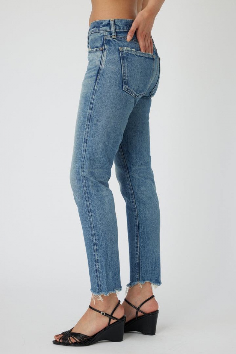 Dámské Džíny Moussy Vintage Banksville Tapered Světle Blankyt | GHX542VC
