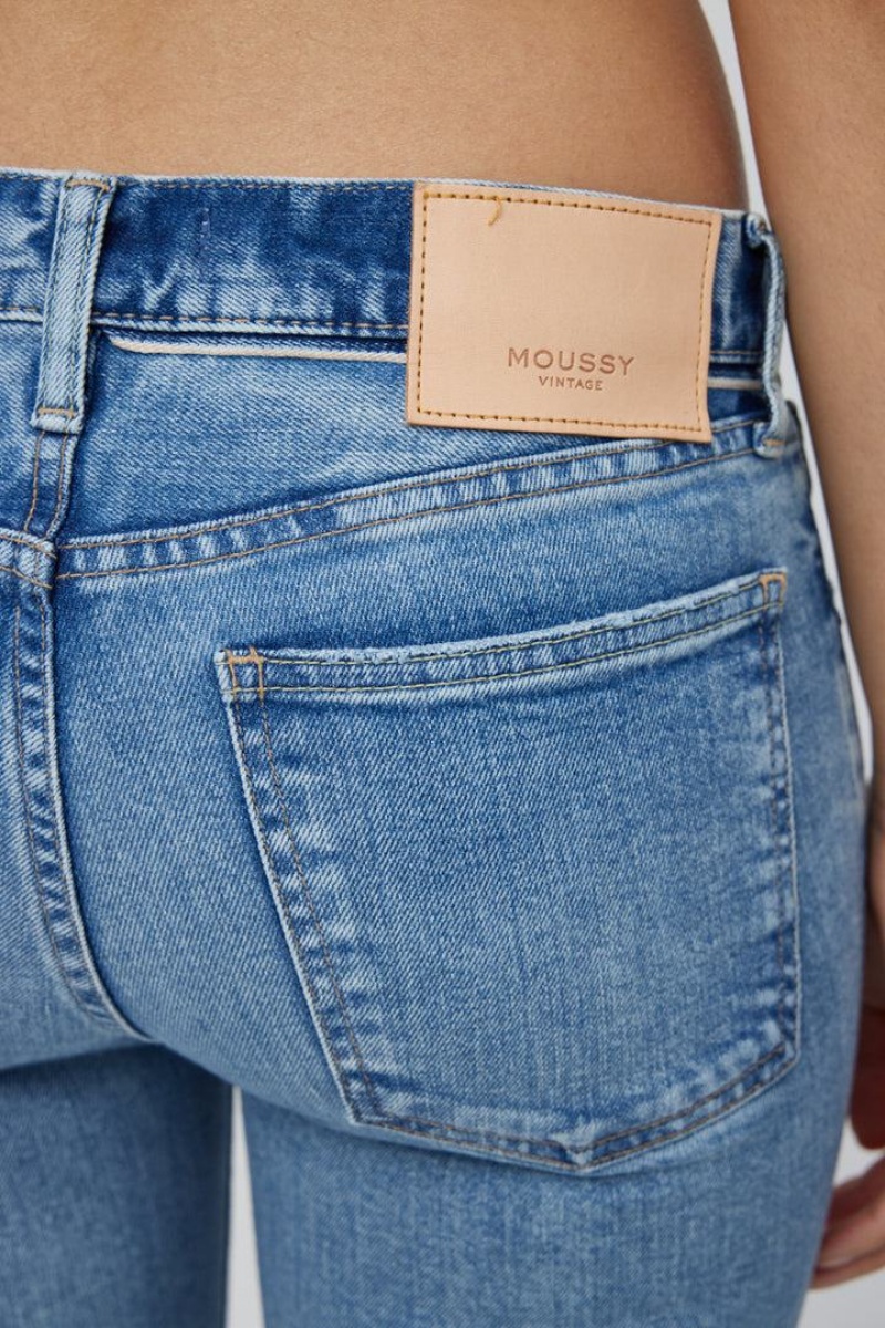 Dámské Džíny Moussy Vintage Blossom Hubená Světle Blankyt | EWK6214QB