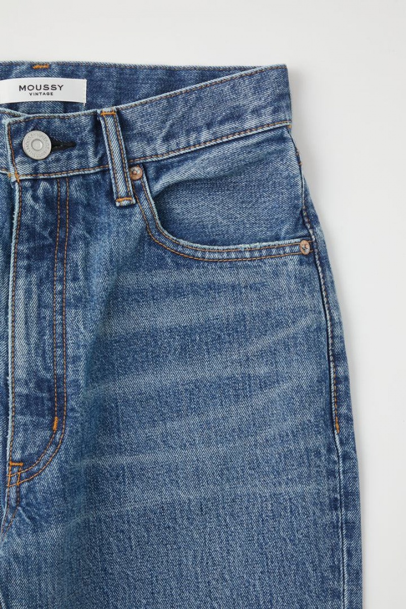 Dámské Džíny Moussy Vintage Britton Boy Hubená Blankyt | DQM720SR