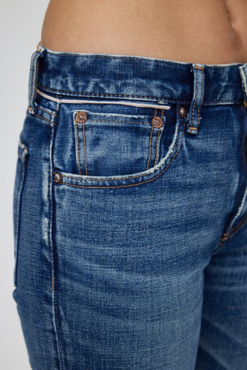 Dámské Džíny Moussy Vintage Caledonia Hubená Blankyt | UQI3477UT