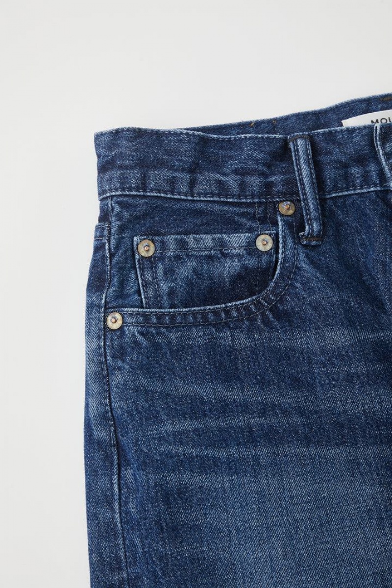 Dámské Džíny Moussy Vintage Capac Široké Rovný Cropped Blankyt | PFE6951NQ