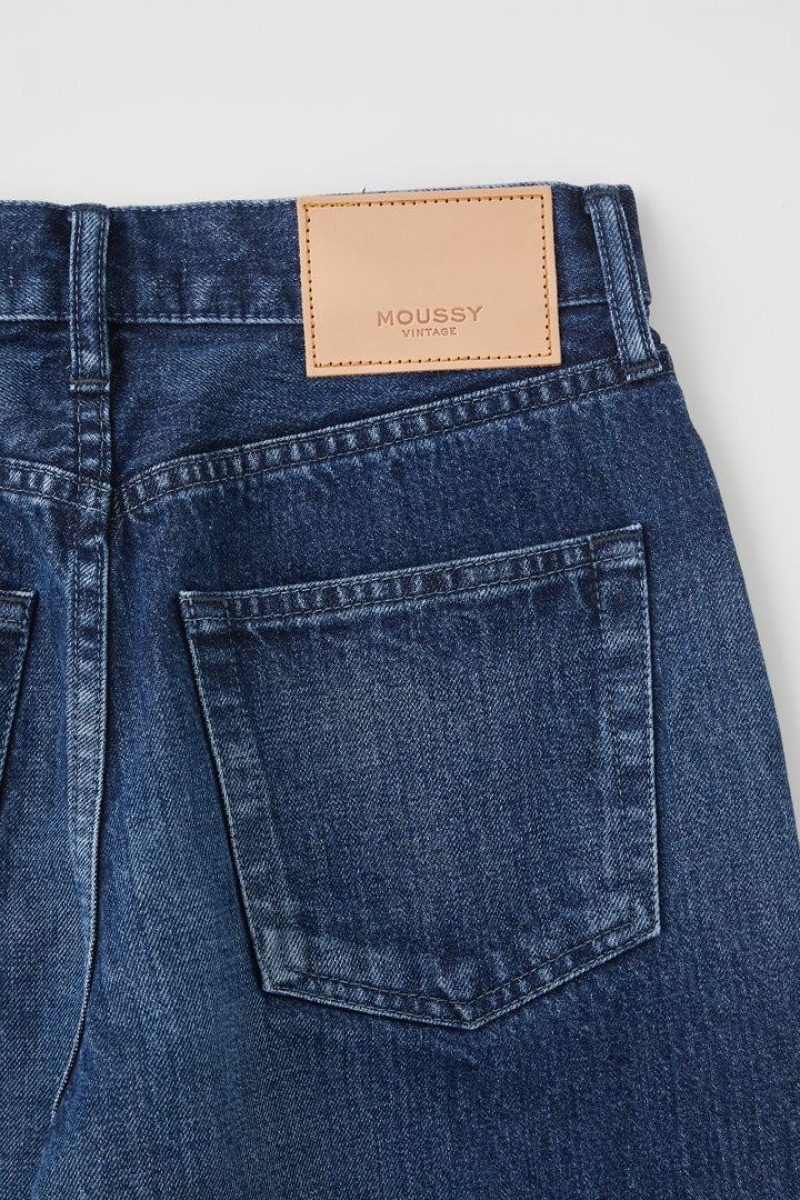 Dámské Džíny Moussy Vintage Capac Široké Rovný Cropped Blankyt | PFE6951NQ