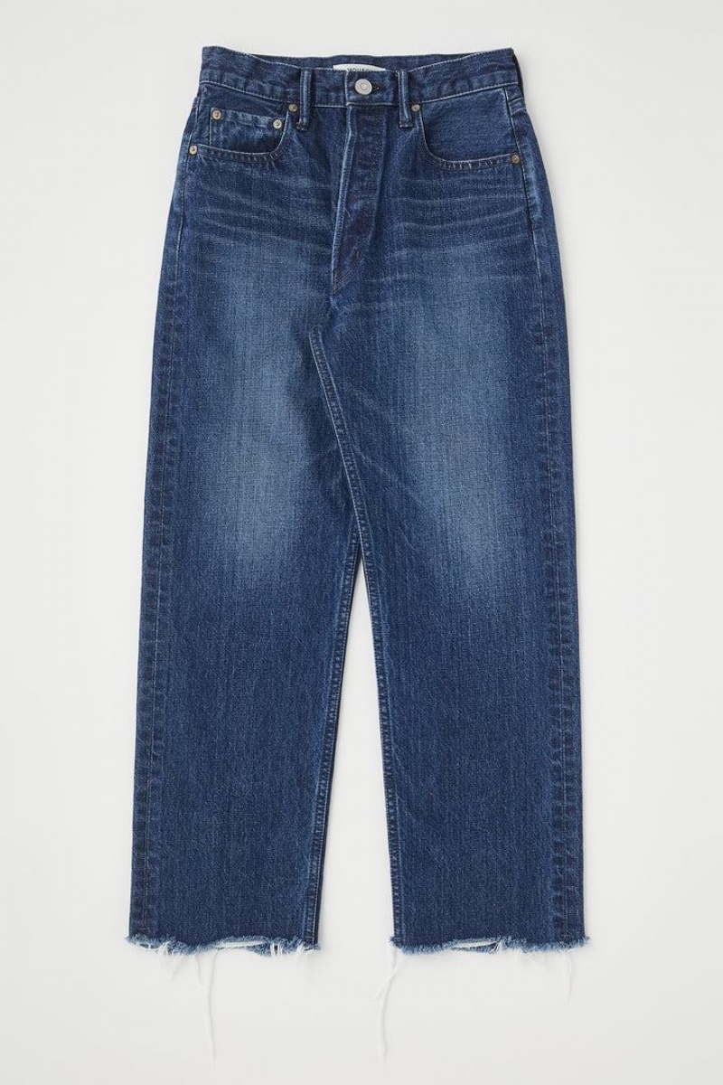 Dámské Džíny Moussy Vintage Capac Široké Rovný Cropped Blankyt | PFE6951NQ