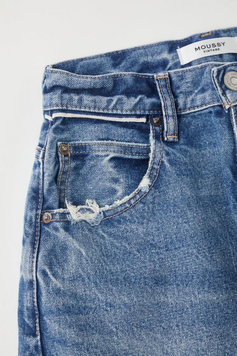 Dámské Džíny Moussy Vintage Castaic Široké Tapered Blankyt | AMY6012PG