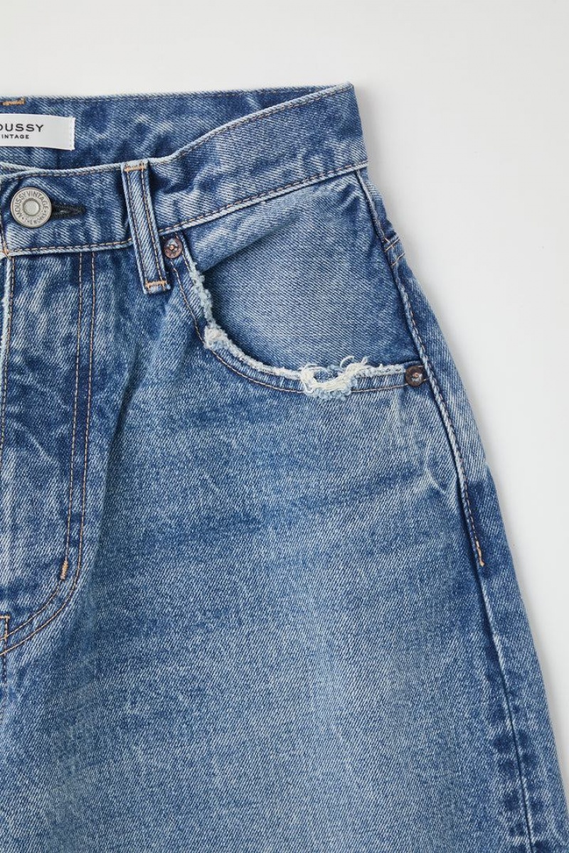 Dámské Džíny Moussy Vintage Castaic Široké Tapered Blankyt | AMY6012PG