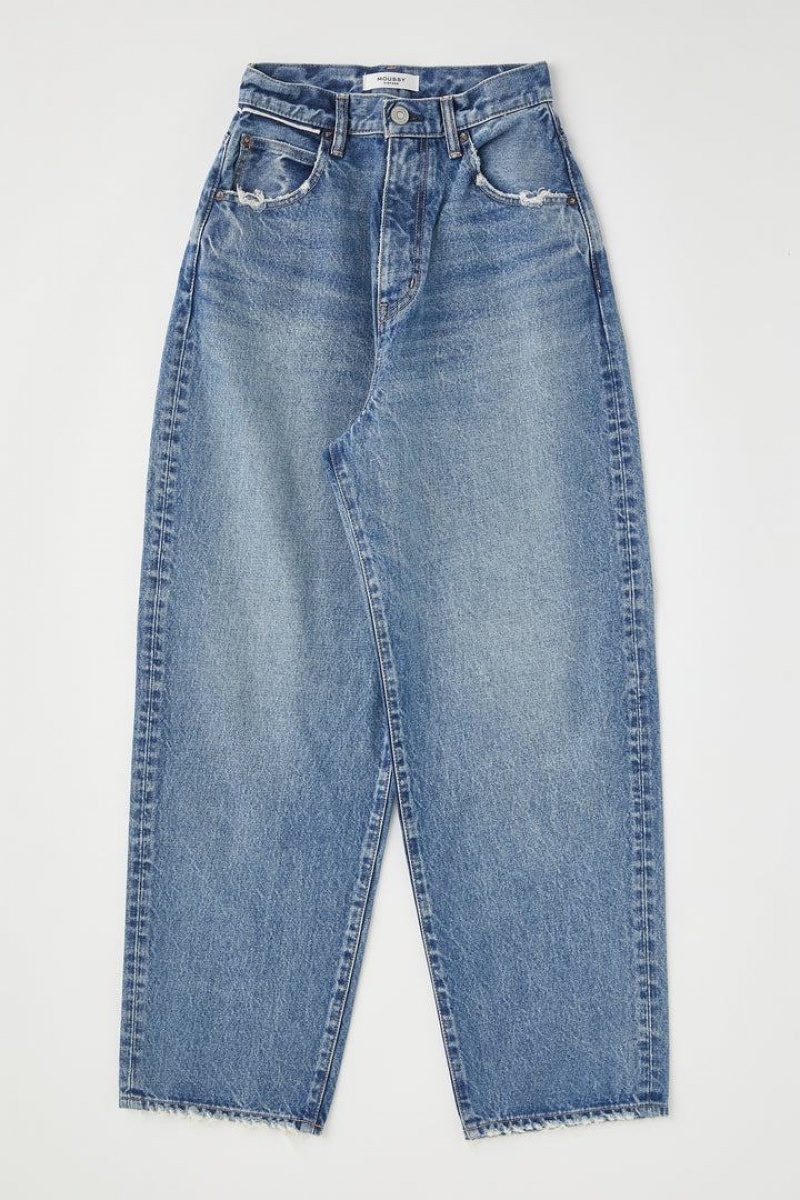 Dámské Džíny Moussy Vintage Castaic Široké Tapered Blankyt | AMY6012PG