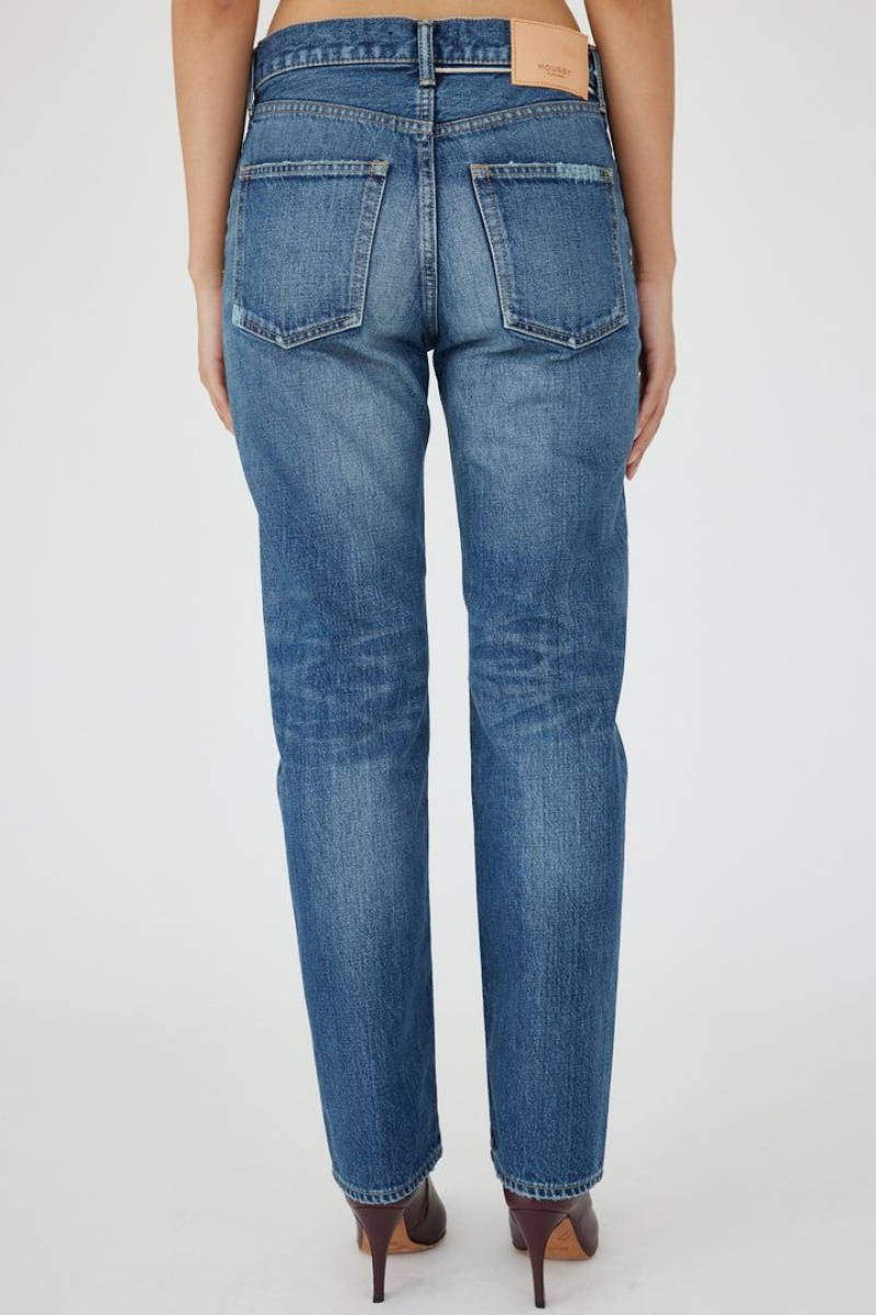 Dámské Džíny Moussy Vintage Chesney Rovný Blankyt | XYQ9728NO