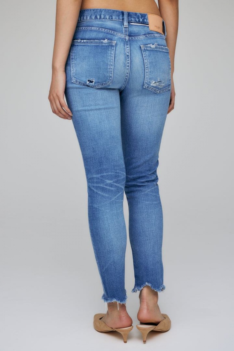 Dámské Džíny Moussy Vintage Diana Hubená Světle Blankyt | QRY168IV