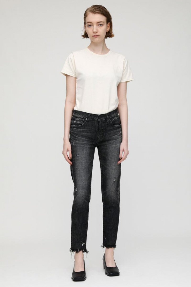 Dámské Džíny Moussy Vintage Diana Hubená Černé | APM5840NS