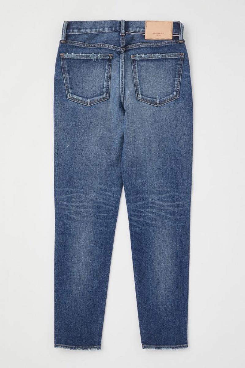 Dámské Džíny Moussy Vintage Edgerton Hubená Long Tmavě Blankyt | ZNJ55AX