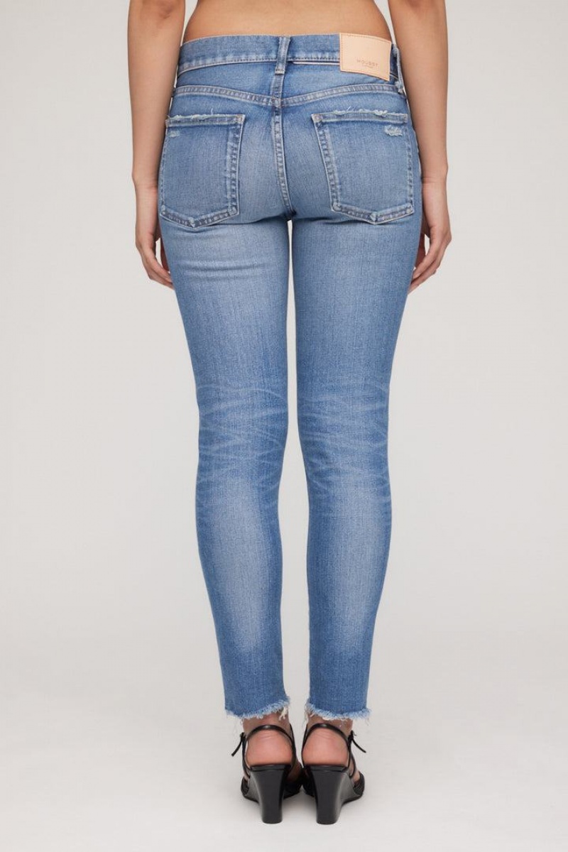Dámské Džíny Moussy Vintage Edgewood Hubená Blankyt | KOG5851HQ