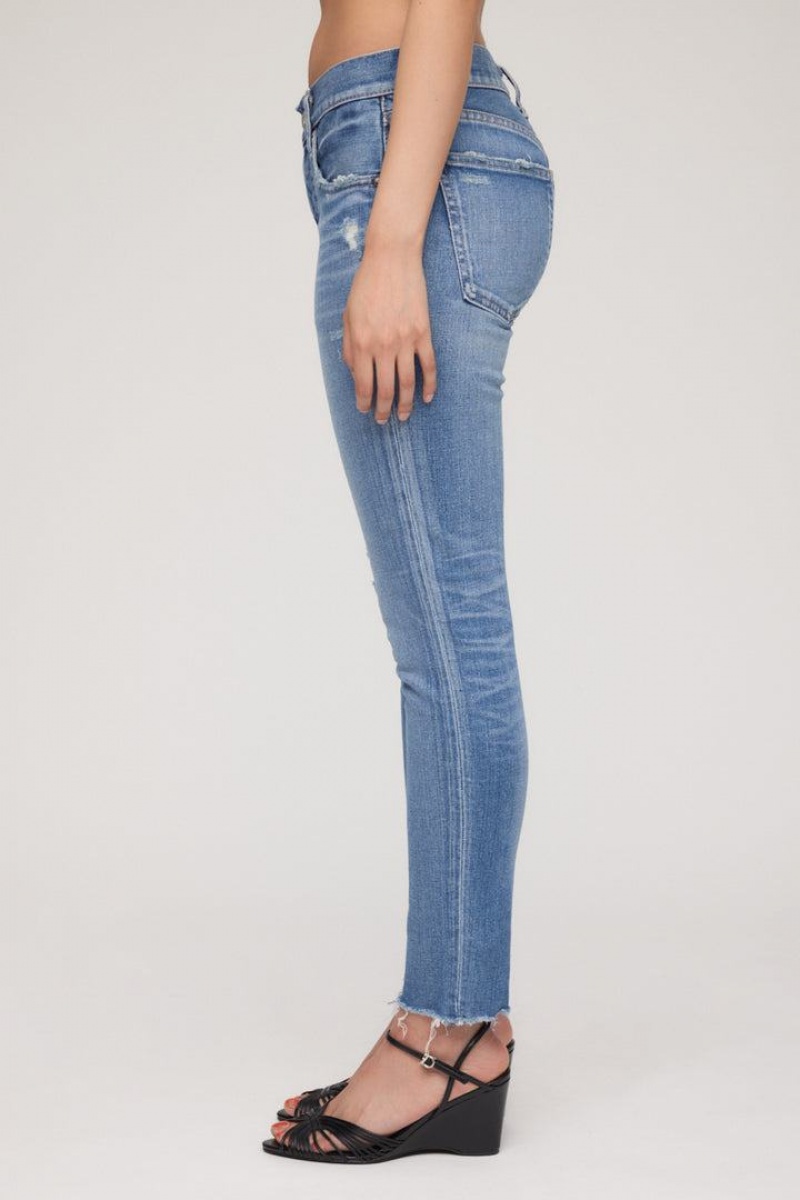 Dámské Džíny Moussy Vintage Edgewood Hubená Blankyt | KOG5851HQ