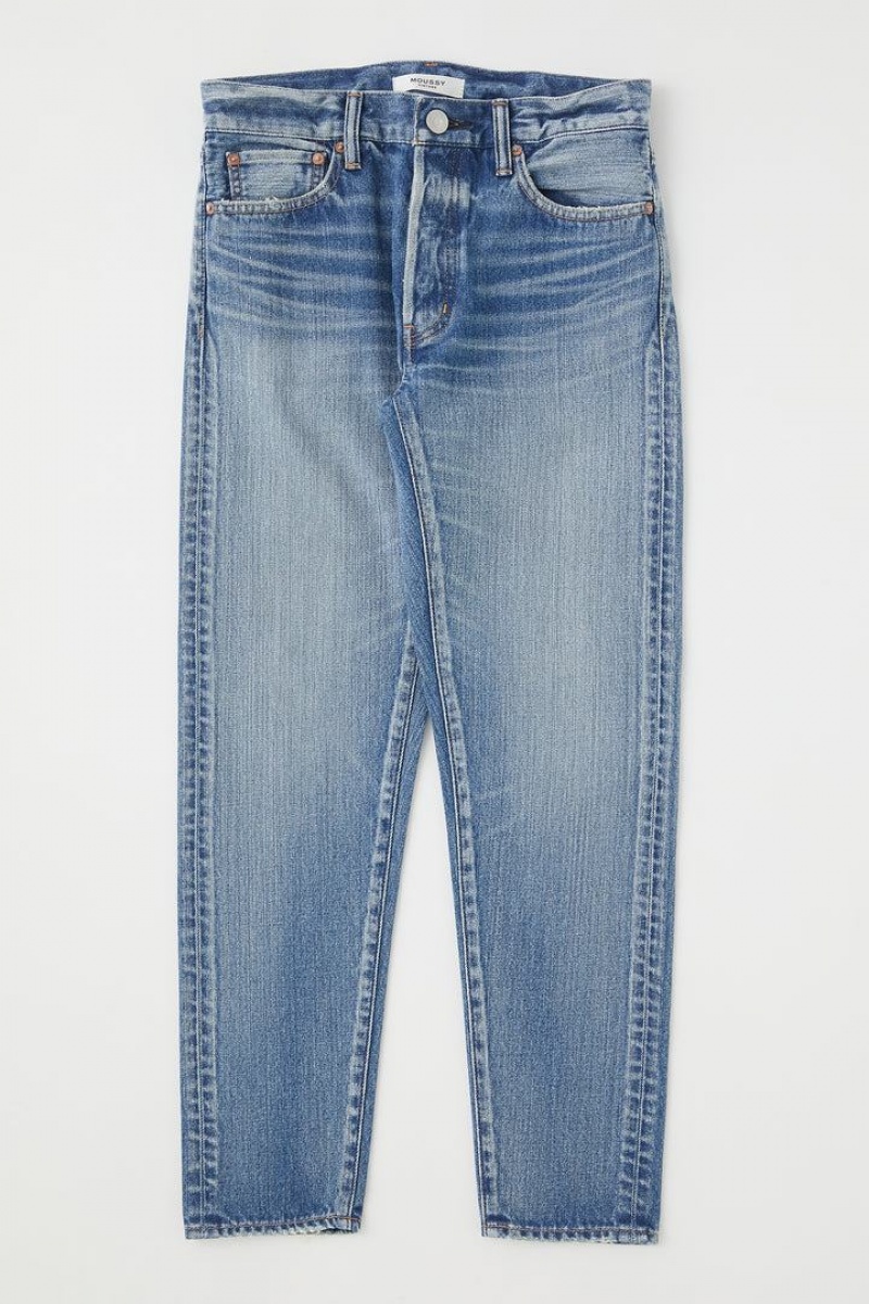 Dámské Džíny Moussy Vintage Evans Tapered-mid Blankyt | PFT7143NS