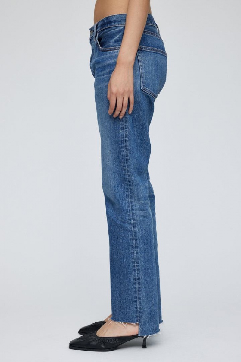 Dámské Džíny Moussy Vintage Harris Rovný Blankyt | BOO7799BP