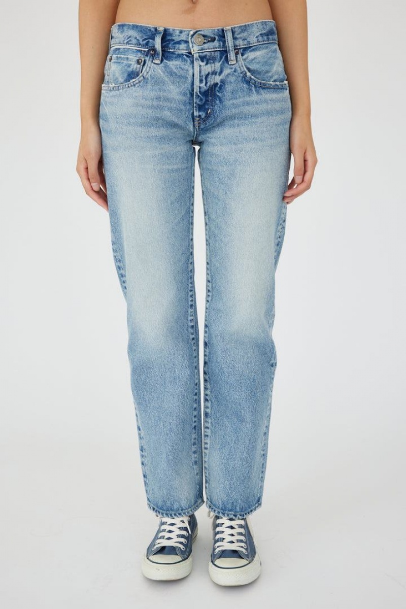 Dámské Džíny Moussy Vintage Joelton Rovný-low Rise Světle Blankyt | RIG7230RP