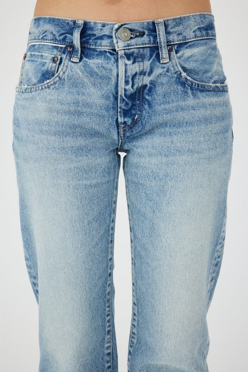 Dámské Džíny Moussy Vintage Joelton Rovný-low Rise Světle Blankyt | RIG7230RP