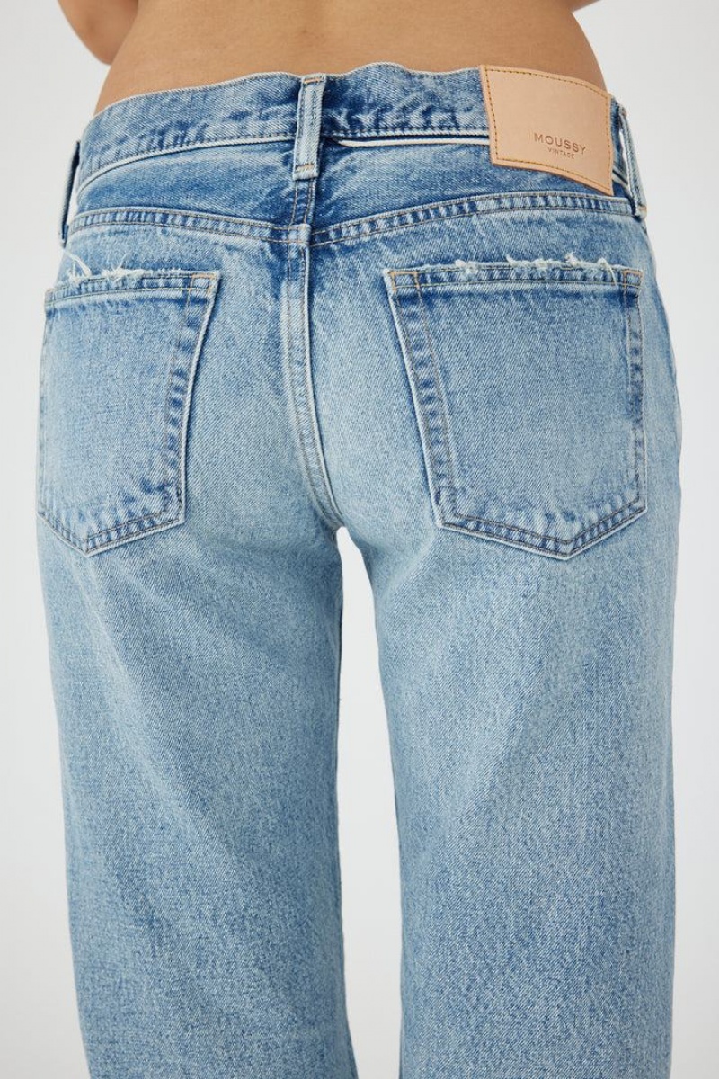 Dámské Džíny Moussy Vintage Joelton Rovný-low Rise Světle Blankyt | RIG7230RP